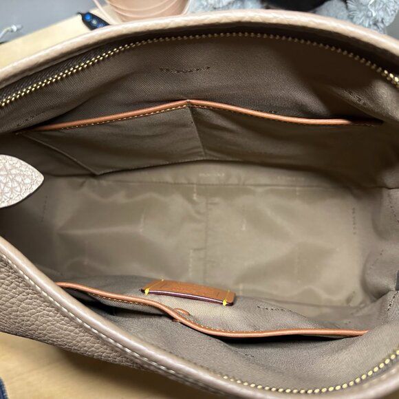 Coach Cary Shoulder Bag - Dark Stone/Brass - Picture 3 of 8